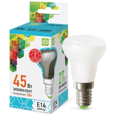 Лампа светодиодная ASD LED-R39-standard 5Вт 230В Е14 4000К 450Лм