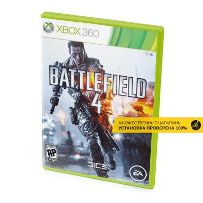 Battlefield 4 (Xbox 360, б/у, рус., множ.царап., устанавливается на 100%)