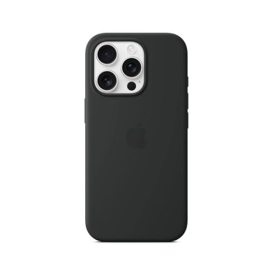 Чехол для Apple iPhone 16 Pro накладка/силикон Silicone Case (темно-серый)