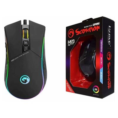 Мышь проводная Marvo M513 gaming mouse с подсветкой RGB