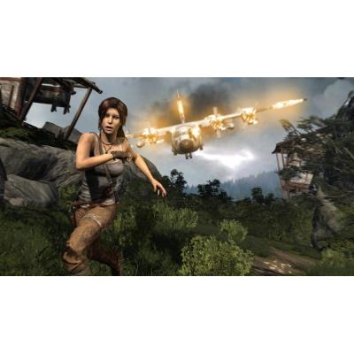 Tomb Raider (Xbox 360, б/у, без обложки, множ.царап., только польский язык)