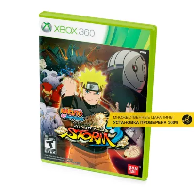 Naruto Ultimate Ninja Storm 3 (Xbox 360, б/у, рус., множ.царап., устанавливается на 100%)