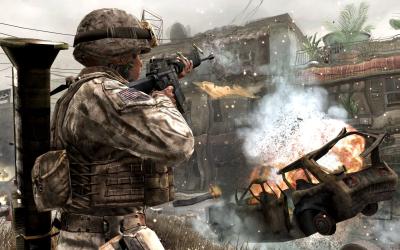 Call of Duty 4 Modern Warfare (PS3, б/у, без обложки, множ.царап., устанавливается на 100%)