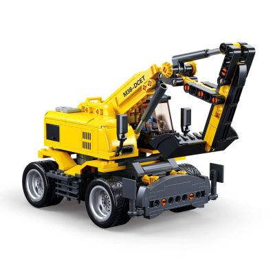 Конструктор Sluban Механо. E7 Wheeled Excavator + контроллер (353 деталей) M38-B1155