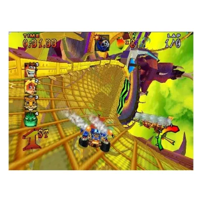 Crash Nitro Kart Platinum (PS2, б/у, множ.царап., устанавливается на 100%)