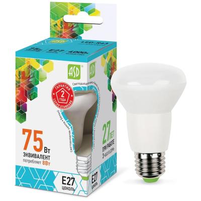 Лампа светодиодная ASD LED-R63-standard 8Вт 230В Е27 4000К 720Лм