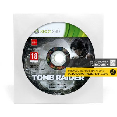 Tomb Raider (Xbox 360, б/у, без обложки, множ.царап., только польский язык)