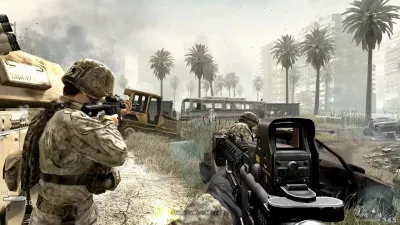 Call of Duty 4 Modern Warfare (Xbox 360/One/Series, б/у, без обложки, множ.царап.)