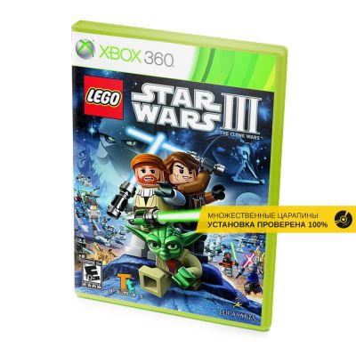 Lego Star Wars III The Clone Wars (Xbox 360/One/Series, б/у, множ.царап.,устанавливается на 100%)