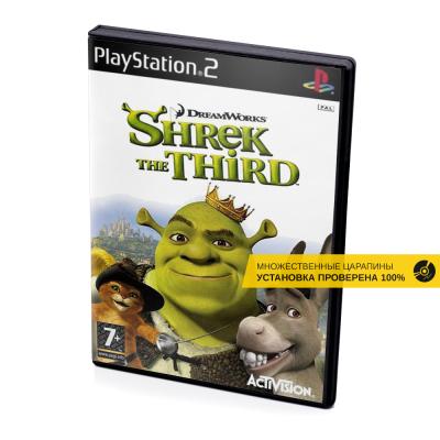 Shrek the Third (PS2, б/у, множ.царап., устанавливается на 100%)